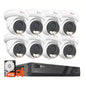 Anpviz 4K 16CH PoE Security Camera System, 8pcs Wired 8MP PoE IP Cameras