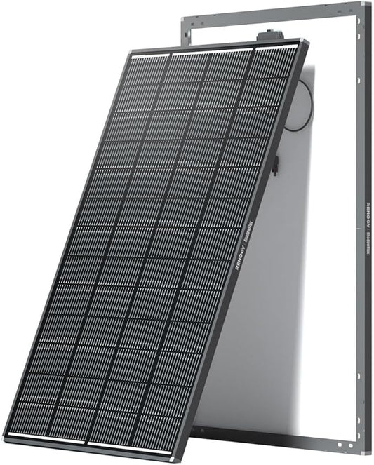 RENOGY REGO 200 Watt Solar Panel, Renogy ShadowFlux 200W Solar Panel Anti-Shading N-Type 16BB, 25% High-Efficiency, Solar Panels Charger for RV Marine Roof Farm Battery and Off-Grid Applications