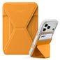 MOFT Magnetic Wallet Stand Compatible with iPhone 17/16/15/14/13/12 Series, Angle Adjustment & Magsafe Compatible MOVAS Phone Stand,Orange