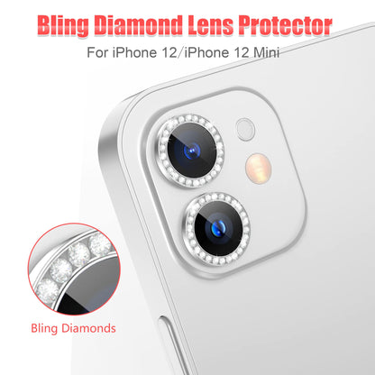AGVEE 3+3 6 Pack for iPhone 12 & Mini & Pro Camera Lens Protector Cover