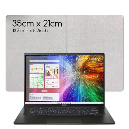 2 Pack 15.3/15.6/16-Inch Laptop Screen Keyboard Imprint Protection Microfiber Liner | Soft Texture Cleaning Cloth | Screen closes fully | Microfiber Liner Cleaning Cloth Best Fit for 15-16" Laptops