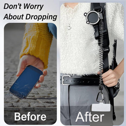 Ysnzaq Magnetic Belt Clip, Phone Holder with Anti Theft Phone Chain, XTJ