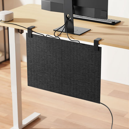 Under Desk Privacy Panel and Cable Management, 24" Felt Modesty Panel Kit
