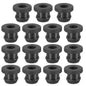 PATIKIL 32.6mm / 1-1/4 Inch Drill Hole,1 Inch ID Rubber Grommets, 3Pcs Top Hat Grommet for Wiring Eyelet Ring Gasket Automotive Firewall Cable Hole Plugs Wires Protection, Black