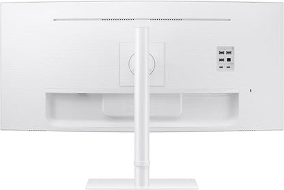 Samsung 34” ViewFinity (S65TC) Series Ultra-WQHD 1000R Curved Computer Monitor, HDR10, 100Hz, AMD FreeSync, Thunderbolt 4, Height Adjustable Stand, Built-in Speakers, Eye Care, LS34C650TANXGO, 2024