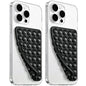 LvShuLiangPin Anteel 2 Pack Silicone Suction Cup Phone Case Mount Double Sided, Hands-Free Strong Grip Silicon Phone Holder, Non Slip Phone Accessories for Selfies and Videos (Black)