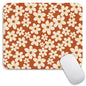Armanza Square Mouse Pad Apricot Flower, Personalized Premium-Textured Custom Mouse Mat Design, Washable Mousepad Cloth, Non-Slip Rubber Base Computer Mouse Pads for Wireless Mouse