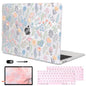 LCMOCICO for MacBook Air 13 inch Case 2020 2019 2018 Release M1 A2337 A2179 A1932, Glitter Crystal Pritned Pattern Hard Case Cover for Mac Air 13.3" Retina Display Touch ID, Astronauts & Spacecraft