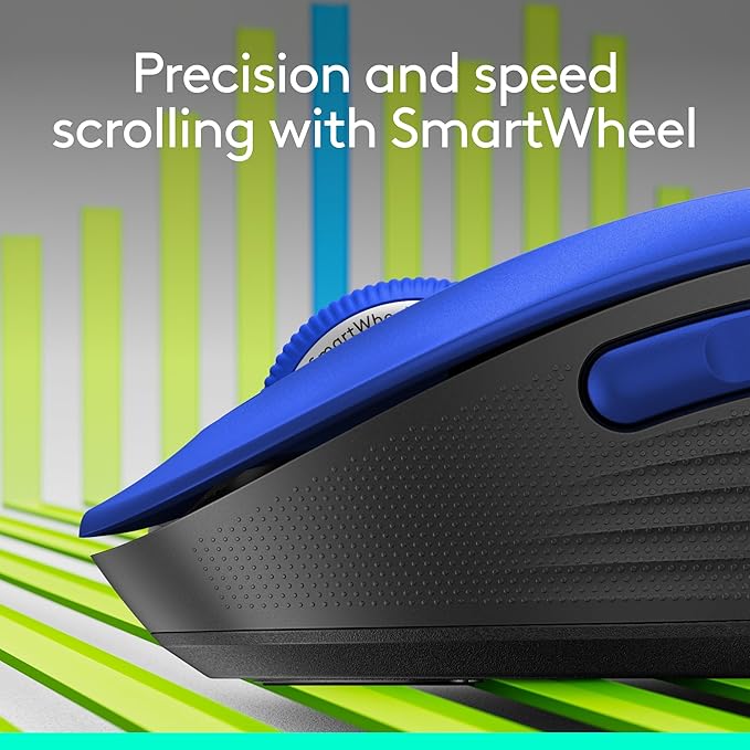 Logitech Signature M650 L Full Size Wireless Mouse - Classic Blue