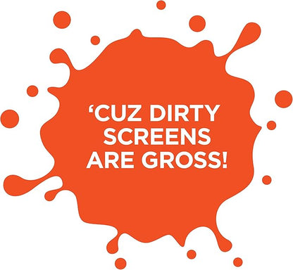 WHOOSH! Screen Shine Go - 1 fl oz Refillable Screen Cleaner Kit with Microfiber Cloth for MacBook, Phone, iPad & Eyeglasses - Powerful Streak-Free Cleaning - Pocket-Sized, TSA-Approved for Travel