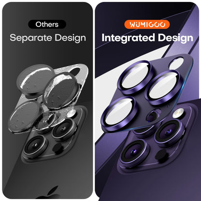Wumigoo Camera Lens Protector for iPhone 16/15/14 Pro Max & 16/15/14 Pro