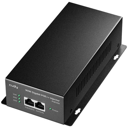 Cudy 90W Gigabit PoE++ Injector, 802.3bt/at/af, 4-Pair, Metal, POE350
