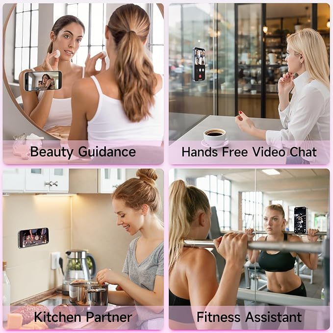 Silicone Suction Phone Case Mount, Non Slip Suction Cup Phone Mount, Phone Accessories Holder for Selfies and Videos, Silicon Adhesive Phone Stand Sticky for Cell Phone Purple