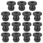 PATIKIL 32.6mm / 1-1/4 Inch Drill Hole,1 Inch ID Rubber Grommets, 3Pcs Top Hat Grommet for Wiring Eyelet Ring Gasket Automotive Firewall Cable Hole Plugs Wires Protection, Black