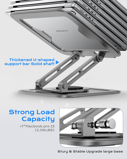 LOXP Adjustable Laptop Stand for Desk with 360 Base