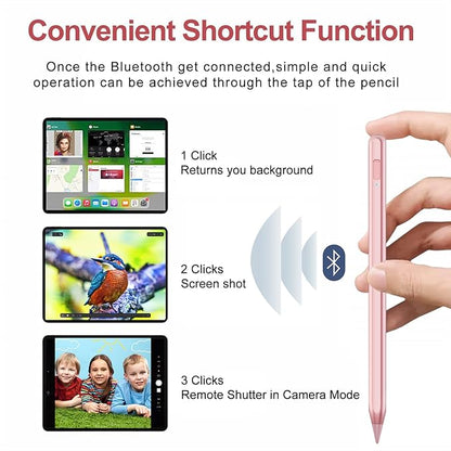 Stylus Pen for iPad 2018-2025 with Palm Rejection, Apple Pencil for Pad11th/10th/9th/8th/7th/6th Gen, iPad Pro 11/12.9 inch, New iPad Air 2025 11&13-inch(M3/2) /5th/4th/3th Gen, iPad mini 6th/5th
