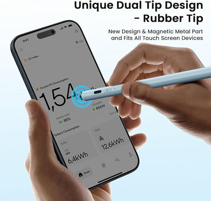 Hastraith Stylus Pen for iPad(2026-2018),13 mins Fast Charge Pencil with Tilt Sensitivity and Palm Rejection for iPad A16/10/9/8/7/6,Air 13"/11"/M3/M2/5/4/3,Pro 11"/13"/12.9"/M4/M2/M1,Mini 7/6/5,Blue