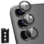 Avocase for Samsung Galaxy A36/A56 Camera Lens Protector, Individual Metal Ring Tempered Glass Lens Cover, [Strong Adsorption] Scratch Resistant Ultra-Thin HD Clear Lens Cover, 1 Set-Black