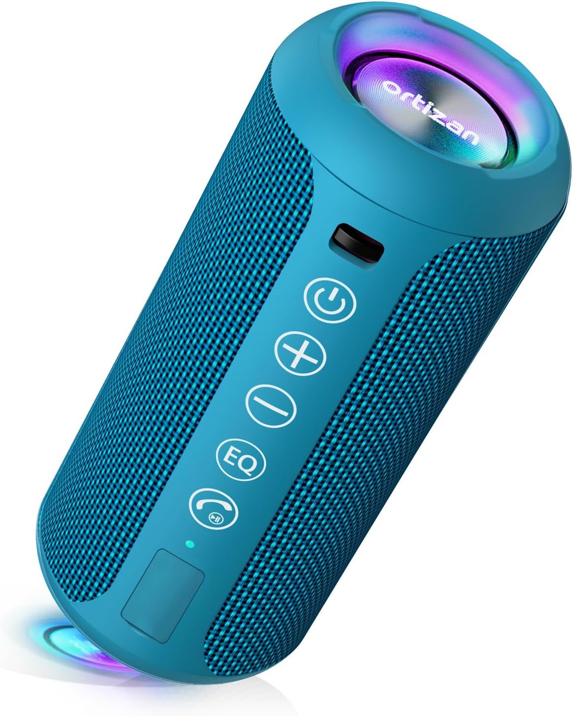 Ortizan X10 Portable Bluetooth Speaker, IPX7 Waterproof, Wireless, Teal