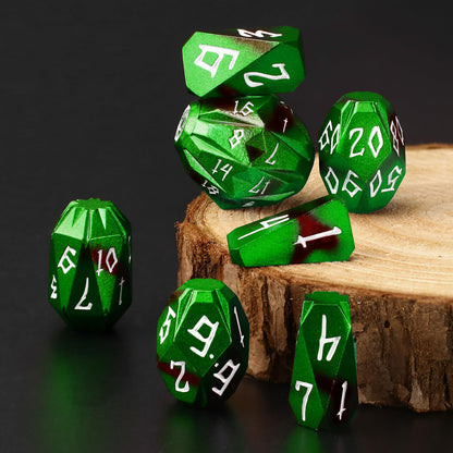 FONVGOGO Metal DND Dice Set for Dungeons and Dragon Dice Collector Gift RPG