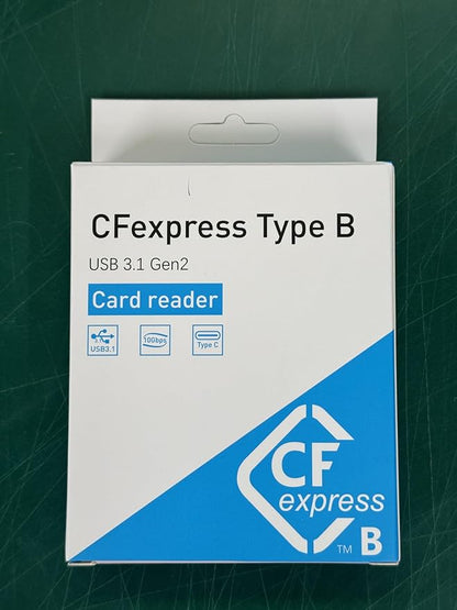 CFexpress Card Reader, USB 3.2 Gen 2 10Gbps CFexpress Tyep B Card Readers, Portable Aluminum Memory Card Adapter, Support for Thunderbolt 3/4 Port, for Professional Filmmakers, Photographers
