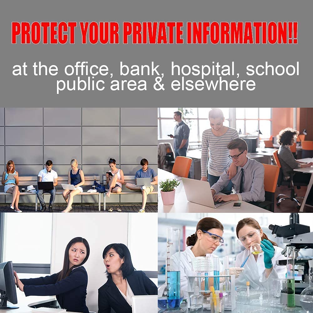 WELINC 21 Inch (Measured diagonally) 16:10 Wide -Monitor Privacy Screen Filter - Width 17.8 Inch (452 mm), Height 11.14 Inch (283 mm) Except Edges - Please Check the Dimensions of the Screen!