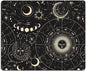 Hokafenle Mouse Pad, Square Personalized Computer Mouse Pads with Planet Design, Washable Mouse Mat, Gaming Office Home Non-Slip Rubber Base Mousepad, Moon and Sun