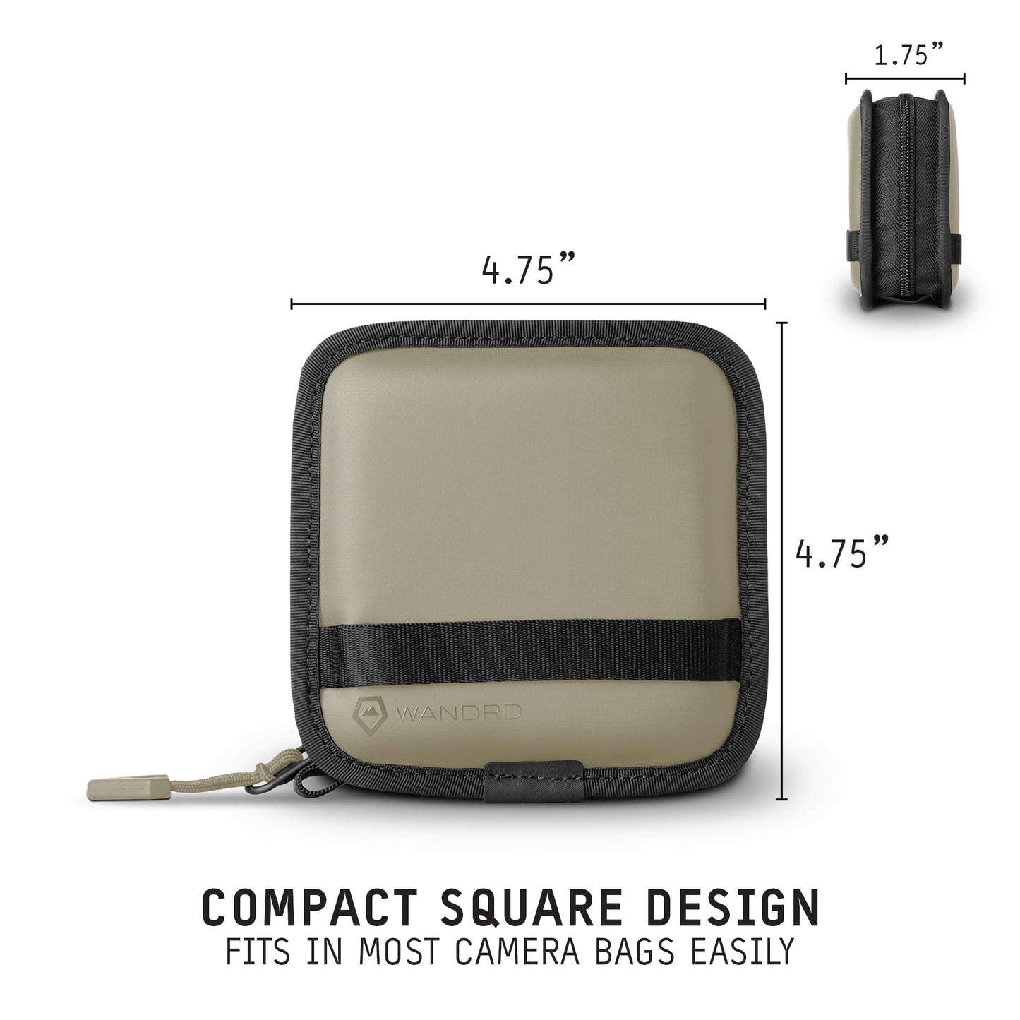 WANDRD Lens Filter Case - Store 4 Filters in Your Camera Backpack or Camera Case, Protect Photography Accessories from Scratches, Dust & Impact (Yuma Tan)