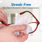 OPTEEL Lens Wipes for Eyeglasses - Pre-moistened Eyeglass Lens Cleaning Wipes - 500 Lens Wipes Individually Wrapped Sracth-Free Streak-Free Eye Glasses Wipes Lens Cleaner for Sunglass & Camera Lens