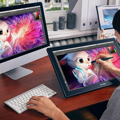 Drawing Tablet with Screen XPPen Artist 22 2nd Computer Graphics Tablet 122% sRGB with Tilt Function Battery-Free Stylus Adjustable Stand, 21.5inch Pen Display Compatible with Windows PC, Mac, Linux