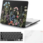 iCasso for MacBook Air 13 inch Case 2025 2024-2022 Release M4 A3240 M3 A3113 A2681 M2 with Liquid Retina Display, Hard Plastic Shell for Mac Air 13.6, TPU Keyboard Cover&Screen Protector, Weeds
