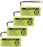 2.4V 400mAh Cordless Home Phone Battery Compatible with AT&T BT162342 BT-162342 BT166342 BT-166342 BT266342 BT-266342 BT183342 BT-183342 BT283342 BT-283342 VTech CS6329 CS6114 CS6419(4 Pack)