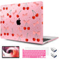 TWOLSKOO Compatible with MacBook Pro 13 inch Case 2023-2016 A2338 M2/M1 A2251 A2289 A2159 A1989 A1706, Plastic Hard Shell Cover & Keyboard Skin & Screen Protector, Colorful Hydrangea