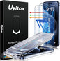 Uyiton Anti-Blue Light for iPhone 15 Pro Max Screen Protector - Unbreak-Glass Easy to Install Full Coverage Case Friendly Scratch Resistance 9H Tempered Glass, 2 Pack