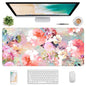 Atufsuat Extended Gaming Mouse Pad, XXL Large Desk Pad 30 x 14 Inch, Big Computer Keyboard Mousepad, Waterproof Mouse Mat with Stitched Edges and Non-Slip Base for Women Office Gaming, Sea Waves