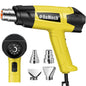 ROMECH Heat Gun, Heavy Duty Fast Heating, Variable Control 120°F~1200°F (50℃-500℃) 4 Nozzles Heat Gun for Crafting, Shrink Tubing,Vinyl Wrap (Blue)