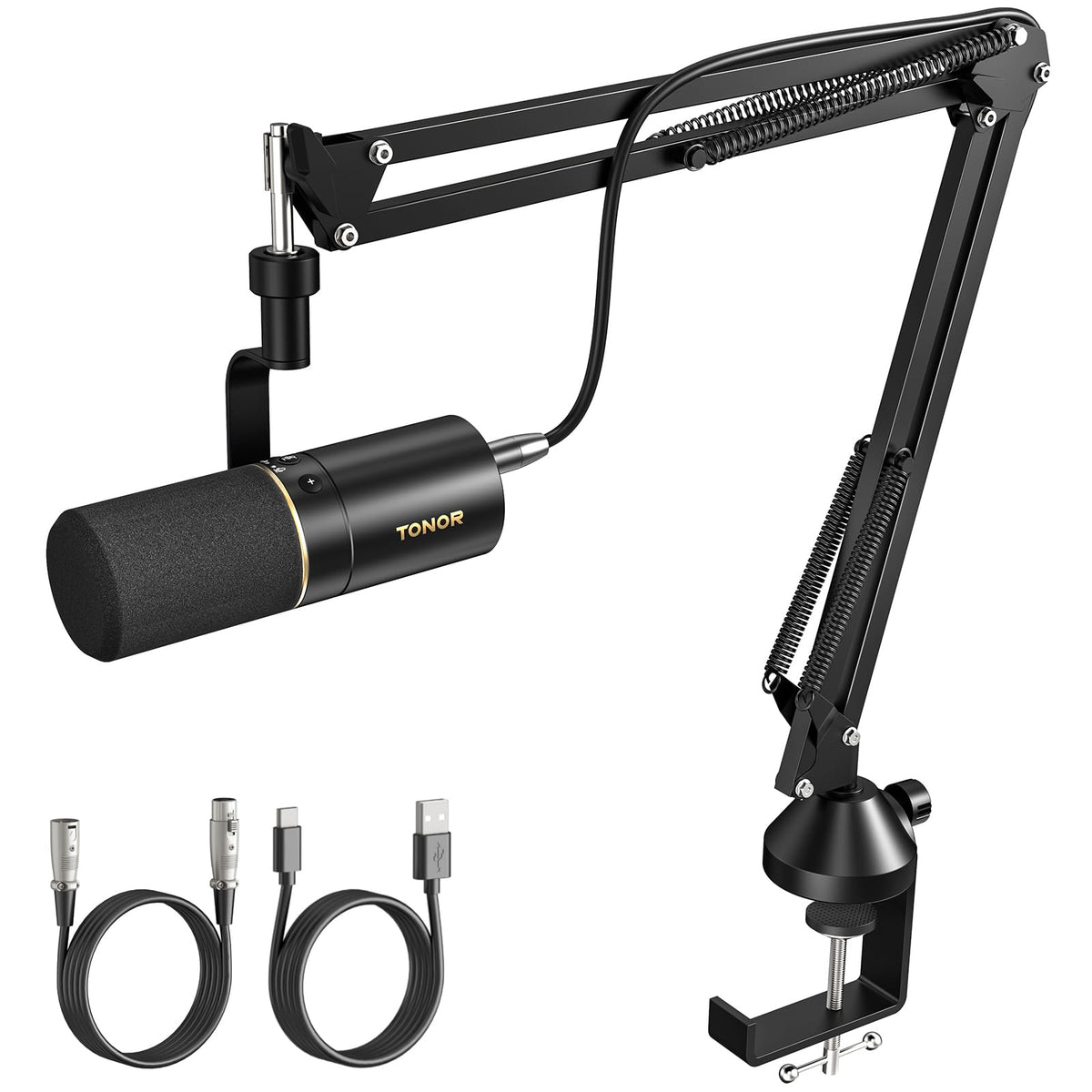TONOR Dynamic Podcast Microphone, XLR/USB Mic for Recording, Streaming