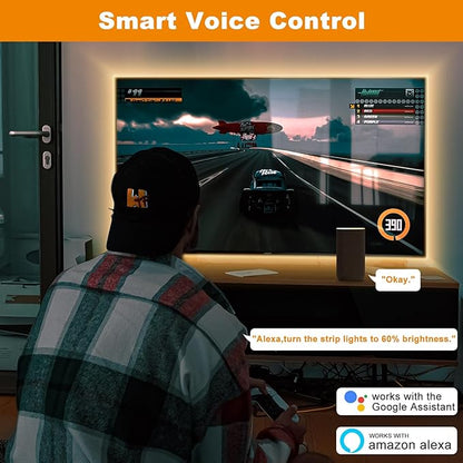 PAUTIX 2-Way RF WiFi Smart Remote Dimmer for Single Color LED Strip Lights,Work with Alexa and Google,14-Key Wireless Remote,DC 12-24V Controller for 3528/2835/5050/COB LED Strip Light(One to Two Way)