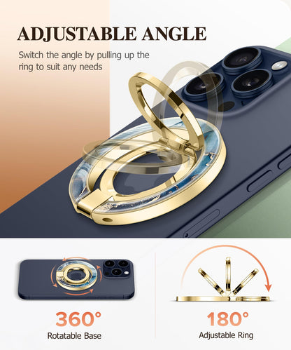 GVIEWIN Magnetic Phone Ring Holder, Compatible with MagSafe Phone Grip