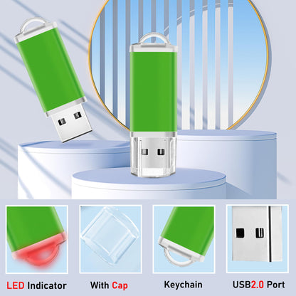 2GB USB Flash Drive 50 Pack Nicepicten Thumb Drive Bulk USB 2.0 Drive Pack