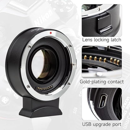 VILTROX EF-Z2 Auto Focus Lens Adapter 0.71x Reducer Speedbooster Lens Converter Compatible with Canon EF Mount Lens to Nikon Z Mount Mirrorless Cameras Z5 Z6 Z6II Z7 Z7II Z50 Zfc