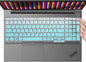 CaseBuy Keyboard Cover for 2022 15.6" Lenovo ThinkPad E15 Gen 4 3 2 T15 L15 T15p Gen 3 2 1 L15 P51s P52 P52s P53 P72 P73/ThinkPad E580 E590 E595 L580 L590/ThinkPad T570 T575 T580 T590, Gradual Mint