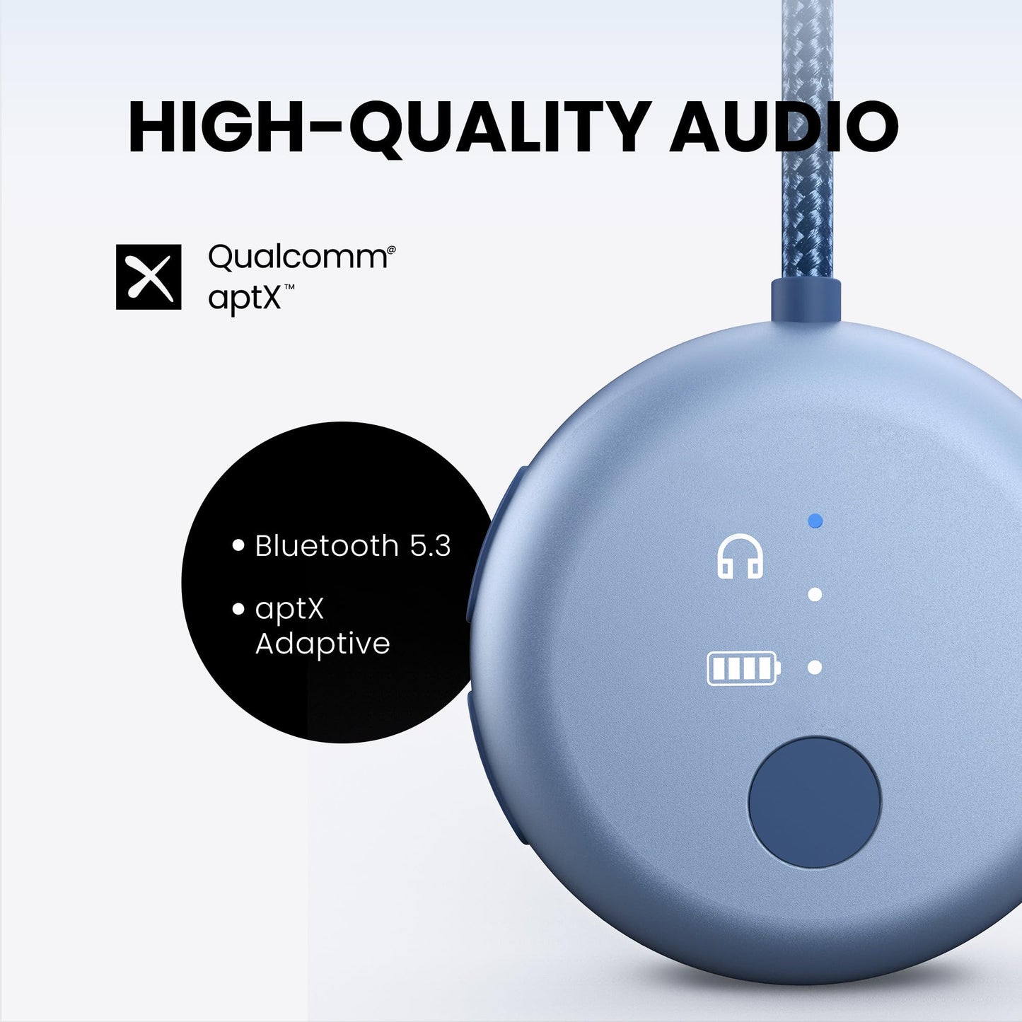 Avantree SoundJet R1 – 25Hr Airplane Bluetooth Adapter for All AirPods