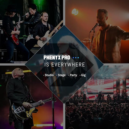 Phenyx Pro UHF Mono Dual Wireless in-Ear Monitor System, Metal Wireless IEM System, Sturdy Bodypack Receiver, 2x50 Frequencies, Separate Outputs,164ft Operation, Suitable for Band and Studio (PTM-22)
