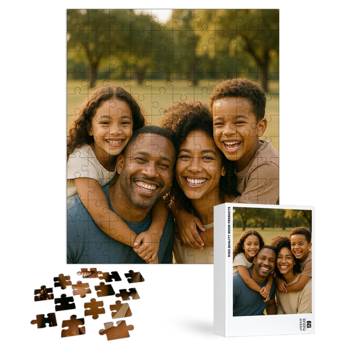 EGUEGU Custom Puzzle, Personalized Jigsaw Wood Puzzle with Photo for Adult