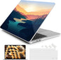 Batianda Premium Case for New MacBook Air 15 inch 2025 M4 2024 2023 with M3 M2 Chip Model A3241/A3114/A2941, Designed Protective Plastic Hardshell & Keyboard Cover & Screen Protector, Dawn