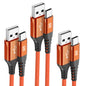 sweguard USB Type C Charger Cable [3-Pack,6.6ft+3.3ft+1.5ft] iPhone 16 Charger Nylon Braided Cord for iPhone 16 15 Pro Max Plus Samsung Galaxy S24 S23 S22 S21 S20 S10 Note 20 10 A54 Pixel LG Moto PS5