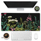 Eflxamz Large Gaming Mouse Pad for Desk,Cute Forest Mushroom Desk Mat,Starry Night Mushroom Desk Pad,Extended Big Computer Keyboard Mouse Pad with Non-Slip Base and Stitched Edge,35.4"x15.7"