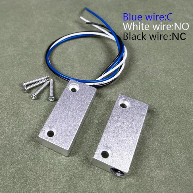 Gebildet Rolling Door Contact Magnetic Reed Switch Alarm with 3 Wires for N.O./N.C. Applications MC-52