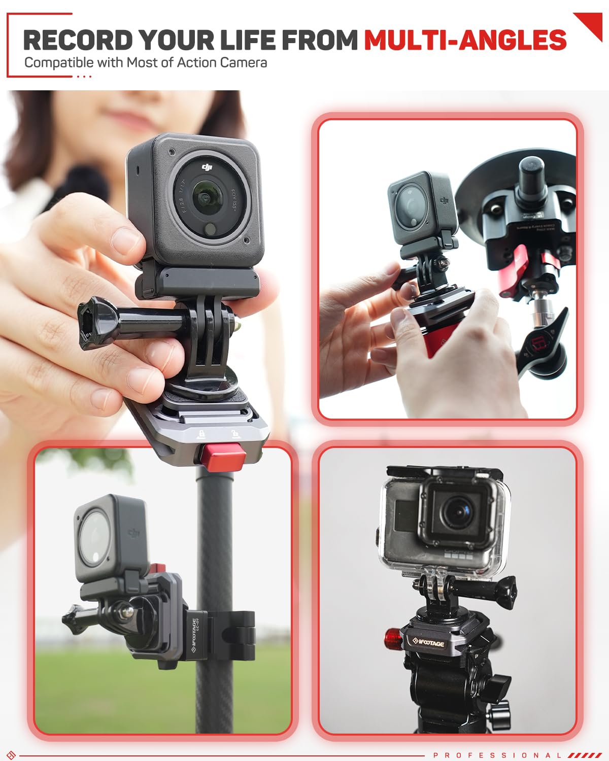 IFOOTAGE Q38 Quick Release Plate Camera Tripod Mount Adapter